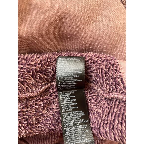 The North Face Womens Jacket Size S/P Small Petite Burgundy Furry Zip Pockets - Picture 8 of 10